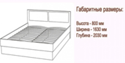 РМ-Кровать Сабрина 1600х2000